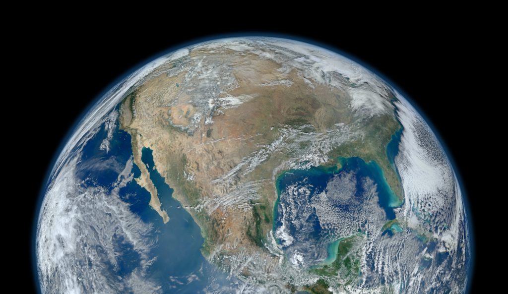 photo of planet Earth, cropped halfway