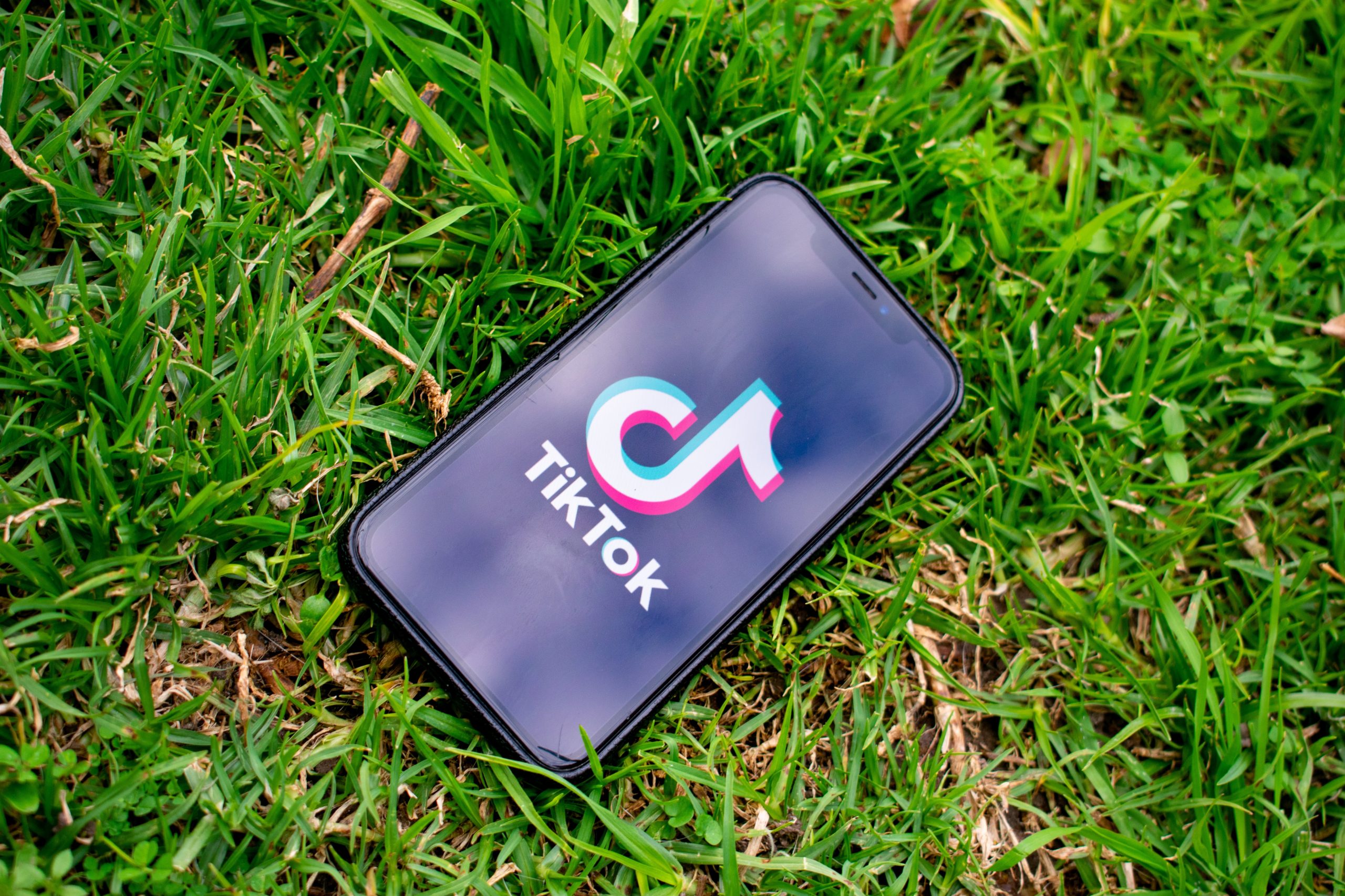 photo of a phone showing the tik tok app